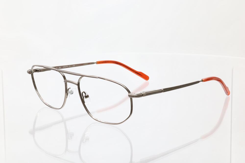 Silver Dollar TC 760 55-16-140 Pure Titanium Eyeglass FRAMES ONLY - GOOD - READ